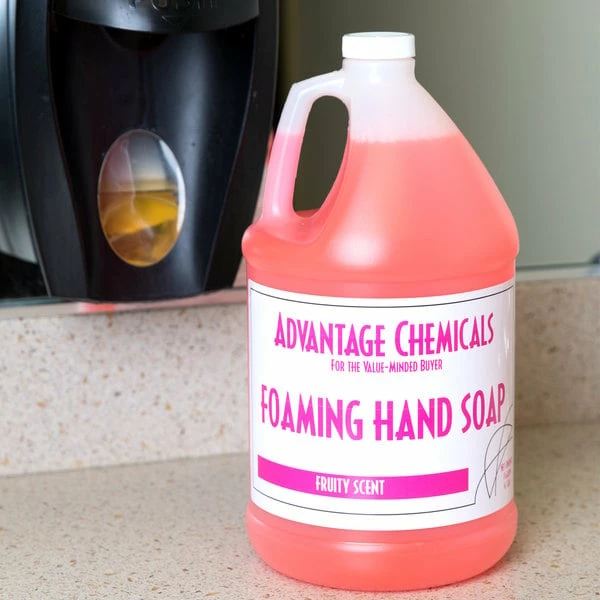 Advantage Chemicals 1 Gallon Foaming Hand Soap - 4/Case 1 Advantage Chemicals 1 Gallon Foaming Hand Soap - 4/Case