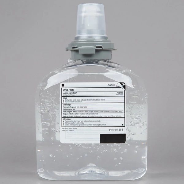 Purell® 5456-04 TFX Advanced 1200 ML Gel Instant Hand Sanitizer - 4/Case 3 Purell® 5456-04 TFX Advanced 1200 ML Gel Instant Hand Sanitizer - 4/Case - Image 3