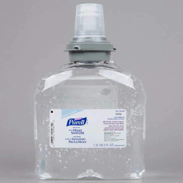 Purell® 5456-04 TFX Advanced 1200 ML Gel Instant Hand Sanitizer - 4/Case 2 Purell® 5456-04 TFX Advanced 1200 ML Gel Instant Hand Sanitizer - 4/Case - Image 2