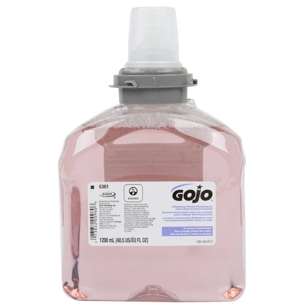 GOJO® 5361-02 TFX 1200 ML Premium Foam Hand Soap With Skin Conditioners - 2/Case 2 GOJO® 5361-02 TFX 1200 ML Premium Foam Hand Soap With Skin Conditioners - 2/Case - Image 2