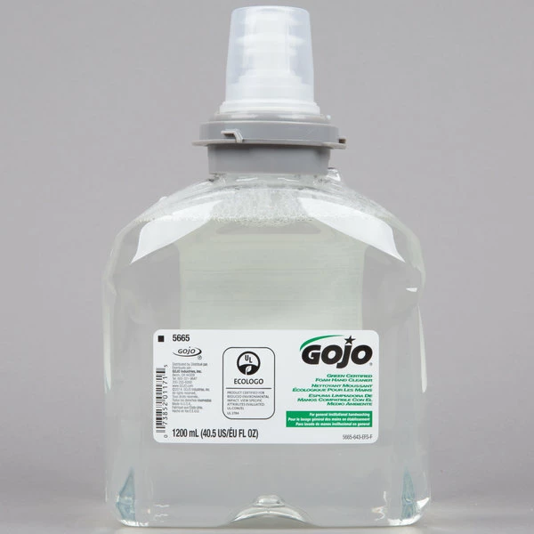 GOJO® 5665-02 TFX 1200 ML Green Certified Foam Hand Soap 2 GOJO® 5665-02 TFX 1200 ML Green Certified Foam Hand Soap - Image 2