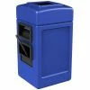 Commercial Zone 755104 28 Gallon Islander Series Blue Harbor Square 1 Waste Container With Towel Dispenser, Squeegee And Windshield Wash Station -GOJO Sale Online 984364