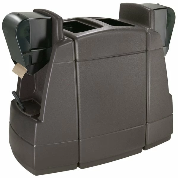 Commercial Zone 75840599 55 Gallon Islander Series Maui 2 Gray Rectangular Waste Container With 2 Windshield Wash Stations And 2 Squeegees 1 Commercial Zone 75840599 55 Gallon Islander Series Maui 2 Gray Rectangular Waste Container With 2 Windshield Wash Stations And 2 Squeegees