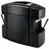 Commercial Zone 758701 40 Gallon Islander Series Waste 'N Wipe Black Rectangular Waste Container With 2 Paper Towel Dispensers, 2 Squeegees, And 2 Windshield Wash Stations -GOJO Sale Online 984434